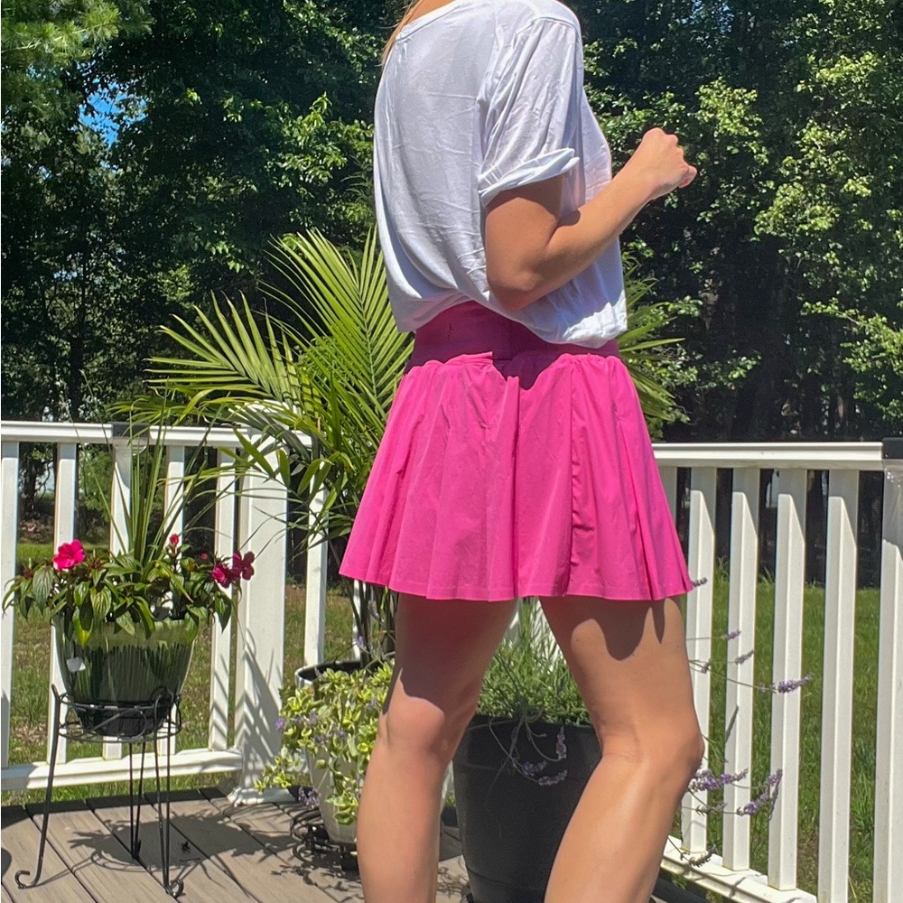 JoyLab Hot Pink Pleated Mini Skirt